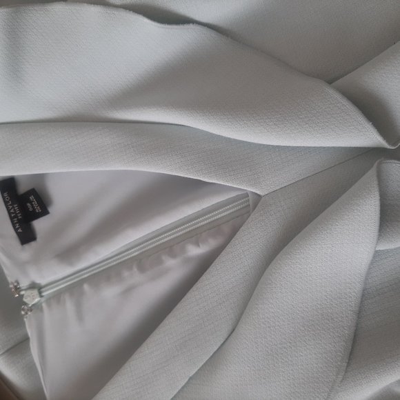 NWOT Ann Taylor Light Blue Green Sleeveless Dress with Ruffles - Picture 10 of 14